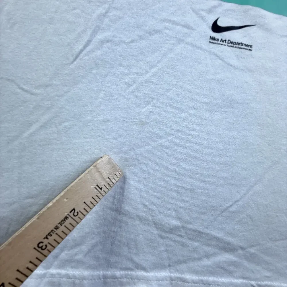 Nike Art Department Shirt Mens S Heavy Knit Cotton Abstract Basketball Tee